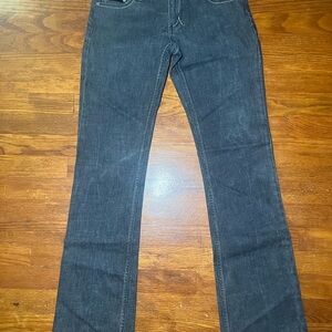 Allen B. By Allen Schwartz Dark Blue Boot Cut Jeans